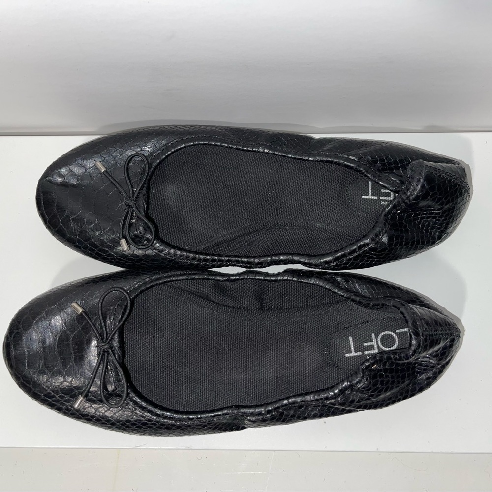LOFT Snakeskin Flats